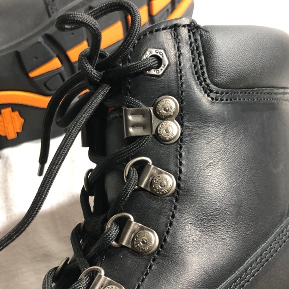 Harley Davidson Men’s Drive Motorcycle Steel Toe Black Boots D91144 main image 6